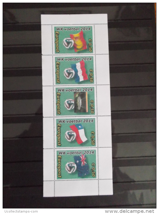 Nederland 2013  Stadspost Europost WK Voetbal  Poule  B     Postfris/mnh/sans Charniere - Unused Stamps