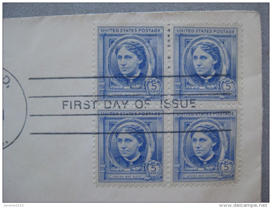 Timbres Etats-unis : Louisa May Alcott 1940 & - 1921-40