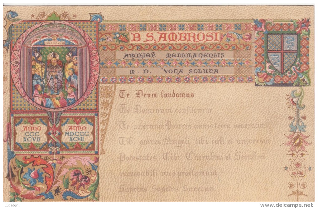 Regno 1897 - Feste Ambrosiane Di Milano - Grappolo - SAGGIO - Altri & Non Classificati