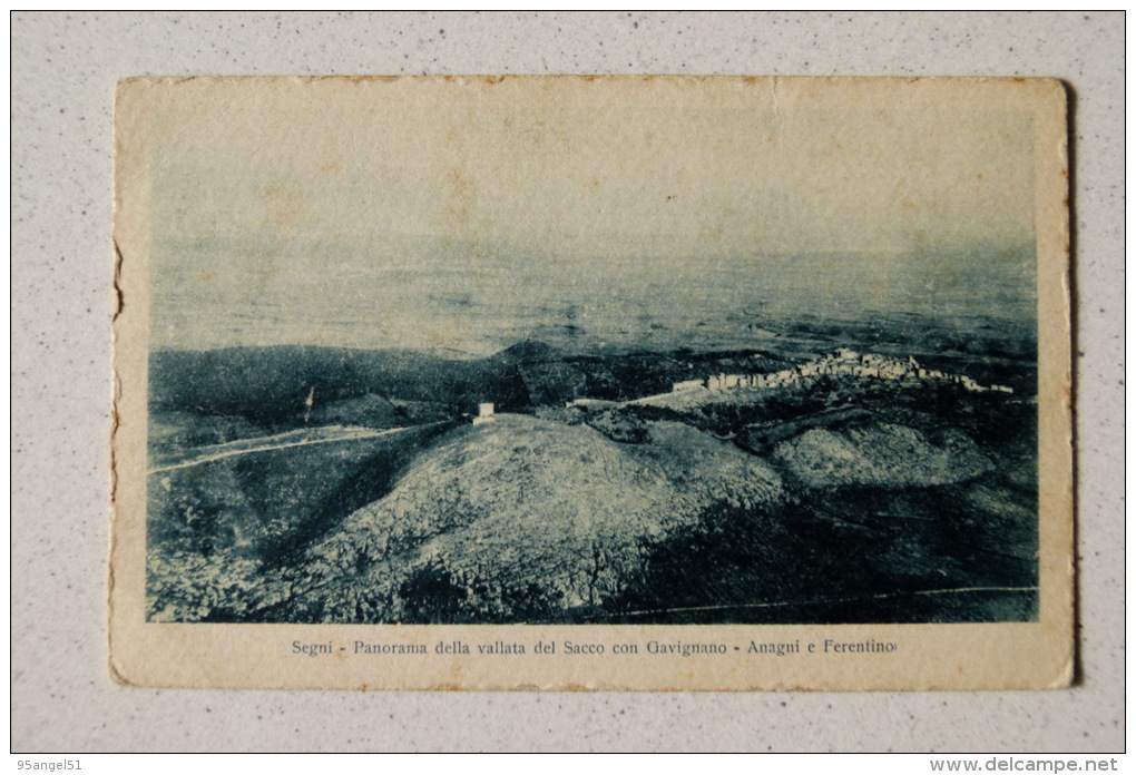 SEGNI - PANORAMA DELLA VALLATA DEL SACCO CON GAVIGNANO ANAGNI E FERENTINO - Sonstige & Ohne Zuordnung