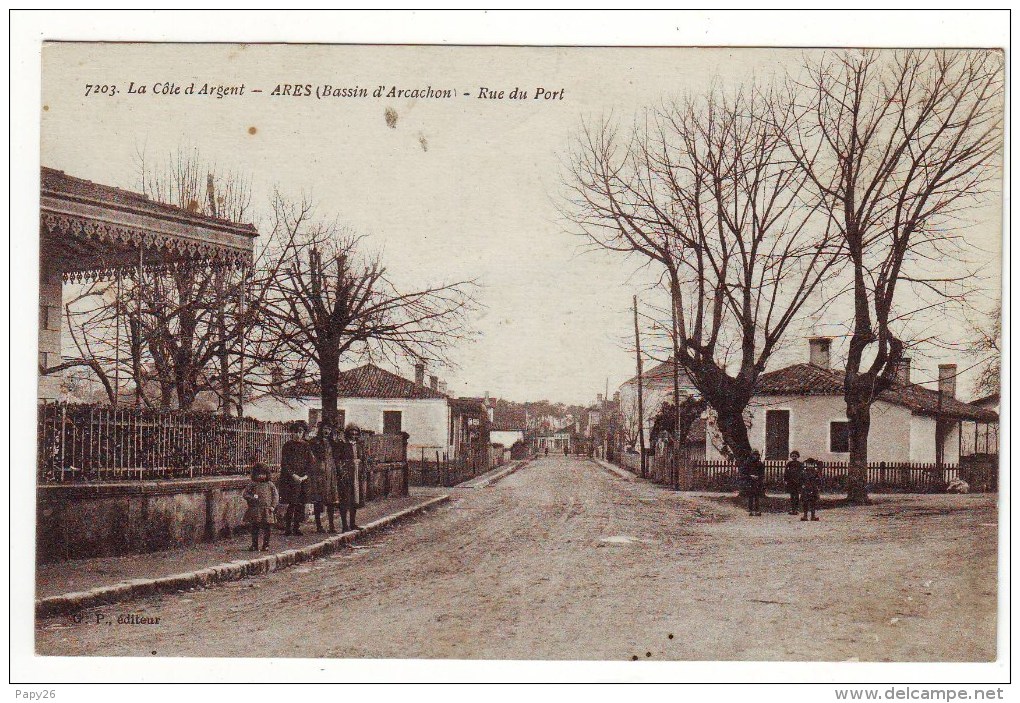 Cpa  Ares  Rue Du Port - Altri & Non Classificati