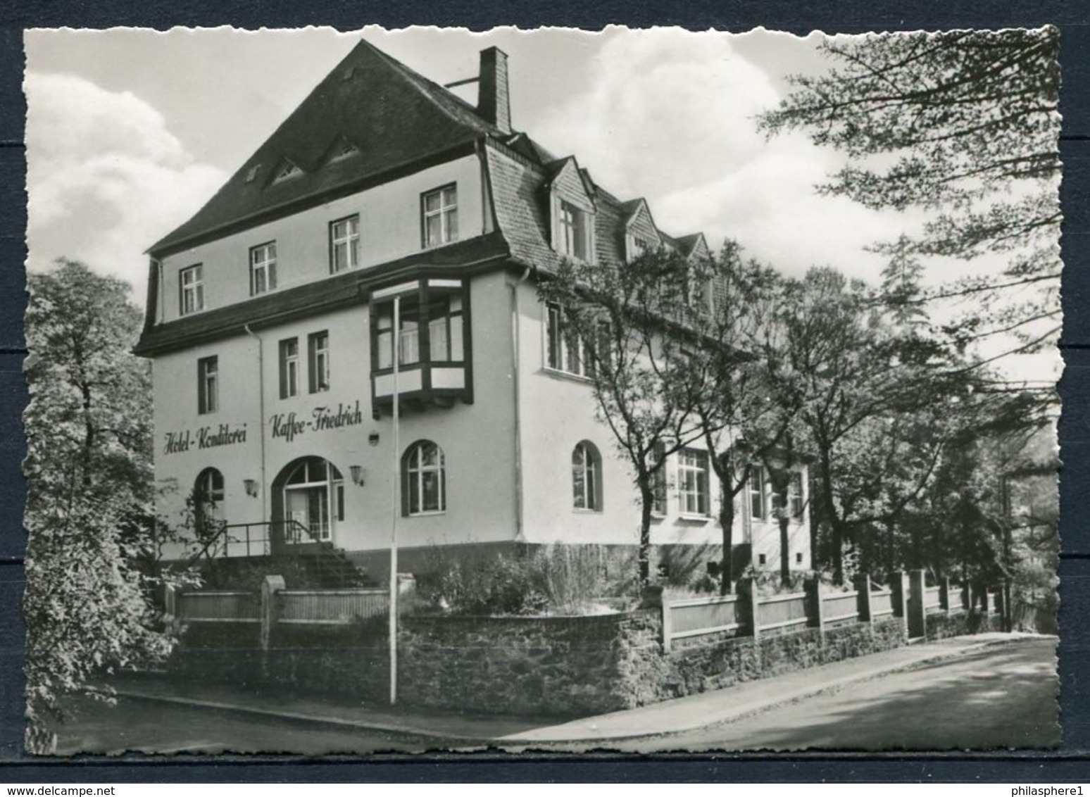 (0998) Augustusburg I. Erzgeb. / Hotel-Konditorei-Kaffee Friedrich - Gel. 1970 - DDR - Augustusburg