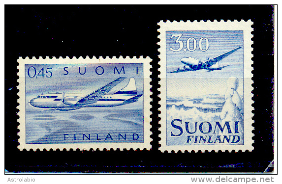 Finlande 1963 " Avion "  Xx Yvert  Aé-8/9 - Nuevos