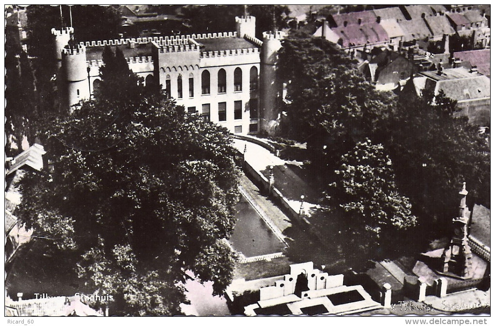 Cpsm Tilburg, Stadhuis, Aérial View - Tilburg