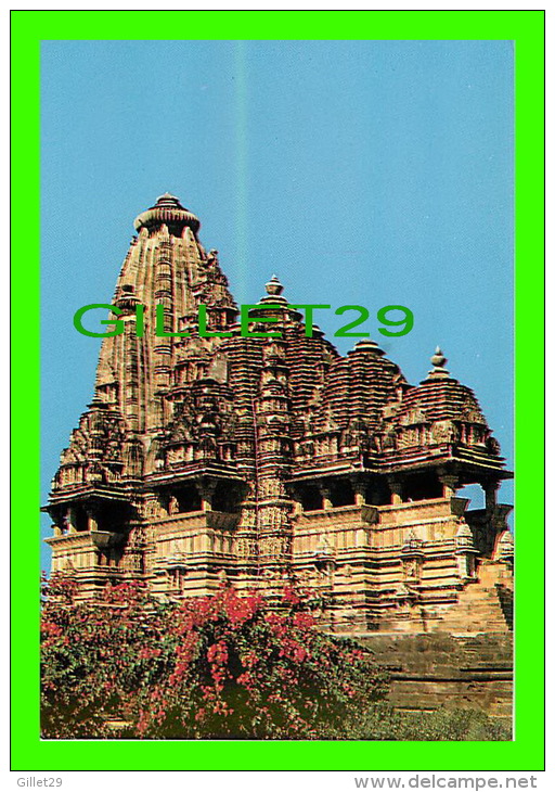 KHAJURAHO, INDIA - KANDARIYA MAHADEVA  TEMPLE BUILT IN 1025-50 DURING THE REIGNS OF VIDYADHAR -  INDICA CARDS - - Inde