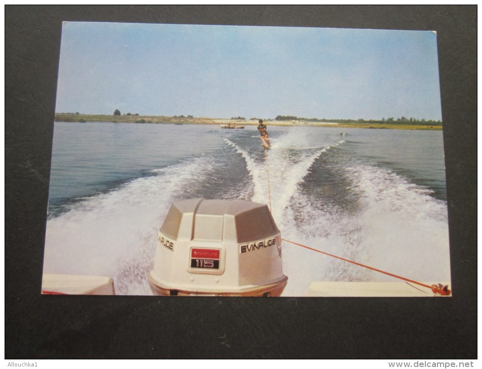 ECLARON BRAUCOURT SAINTE RIVIERE Haute-Marne Ski Nautique Avec Moteur Hors-bord Evinrude De 115CV CPSM Carte Postale - Eclaron Braucourt Sainte Liviere