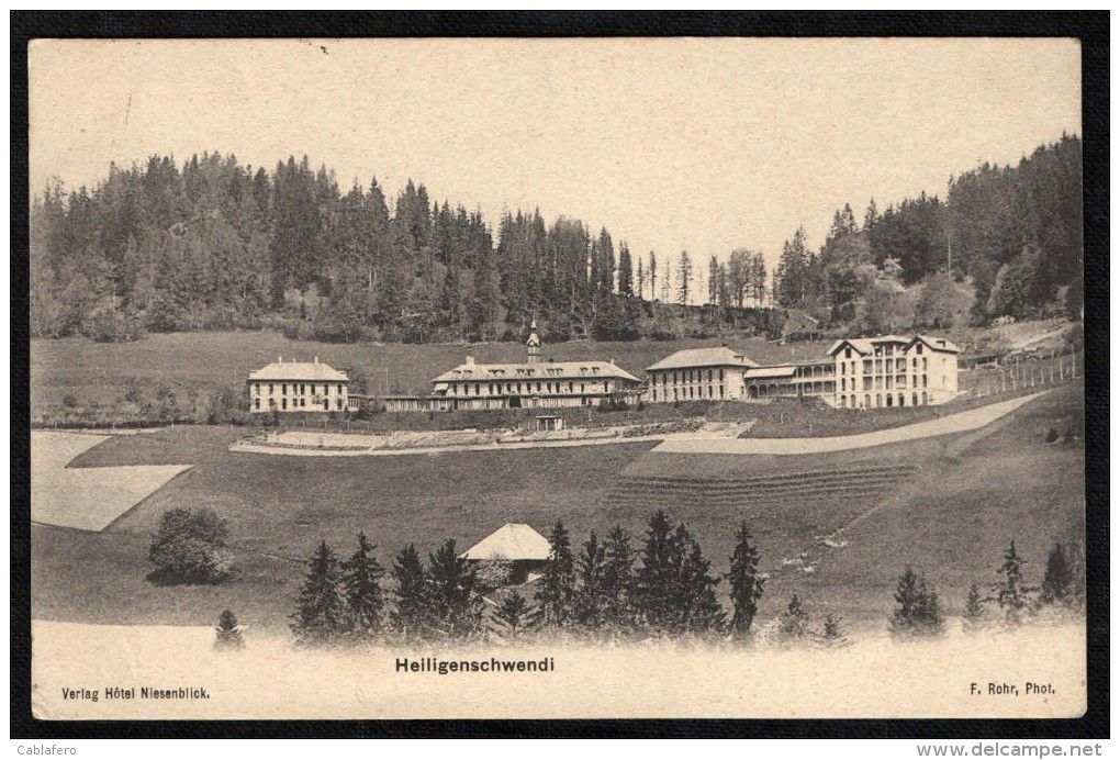 HEILIGENSCHWENDI - HOTEL NIESENBLICK - 1914 - Heiligenschwendi