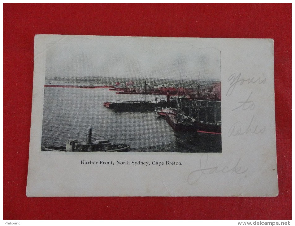 Harbor Front North Sydney Cape Breton 1905  Cancel Ref 1153 - Cape Breton