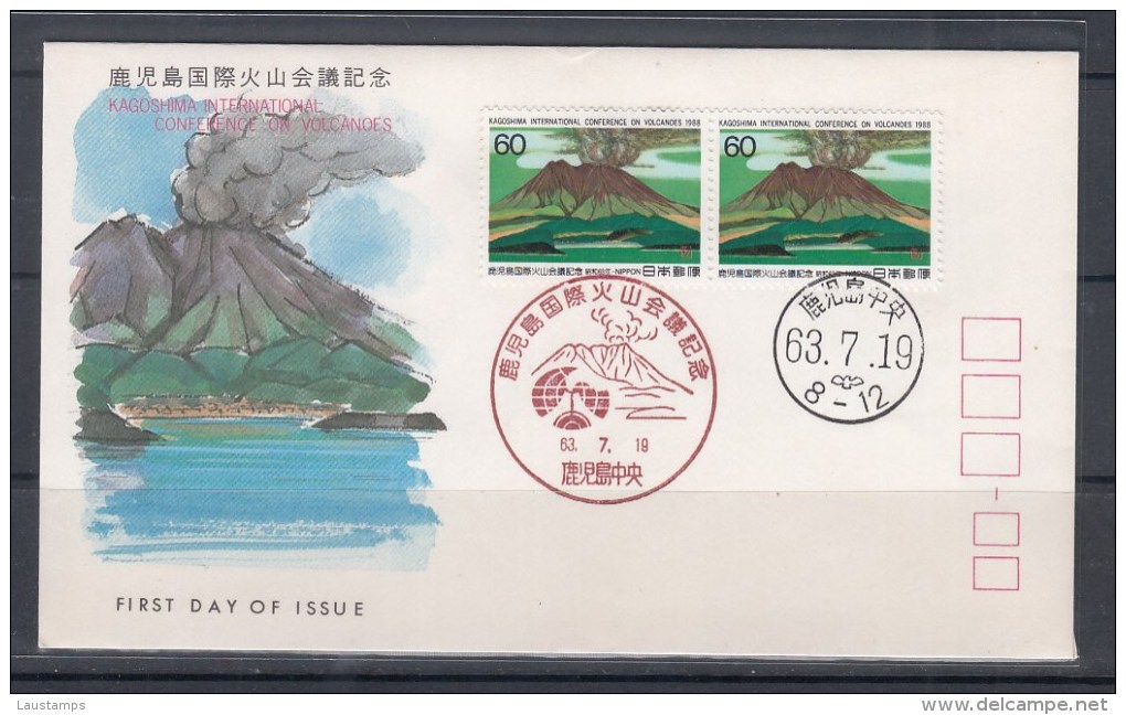 Japan 1988 Mt. Sakurajima, Kagoshima Int'l Conference On Volcanoes FDC - Vulkane