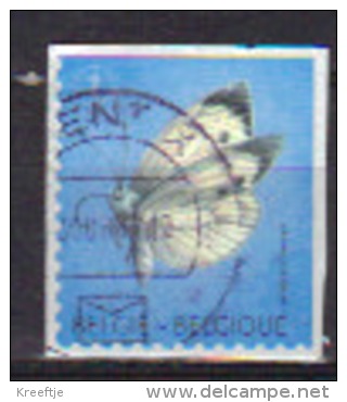 België Belgique Belgium Belgien    Postzegel Uit Boekje Vlinders, R+B Ongetand (OBP 4255b) - Used Stamps