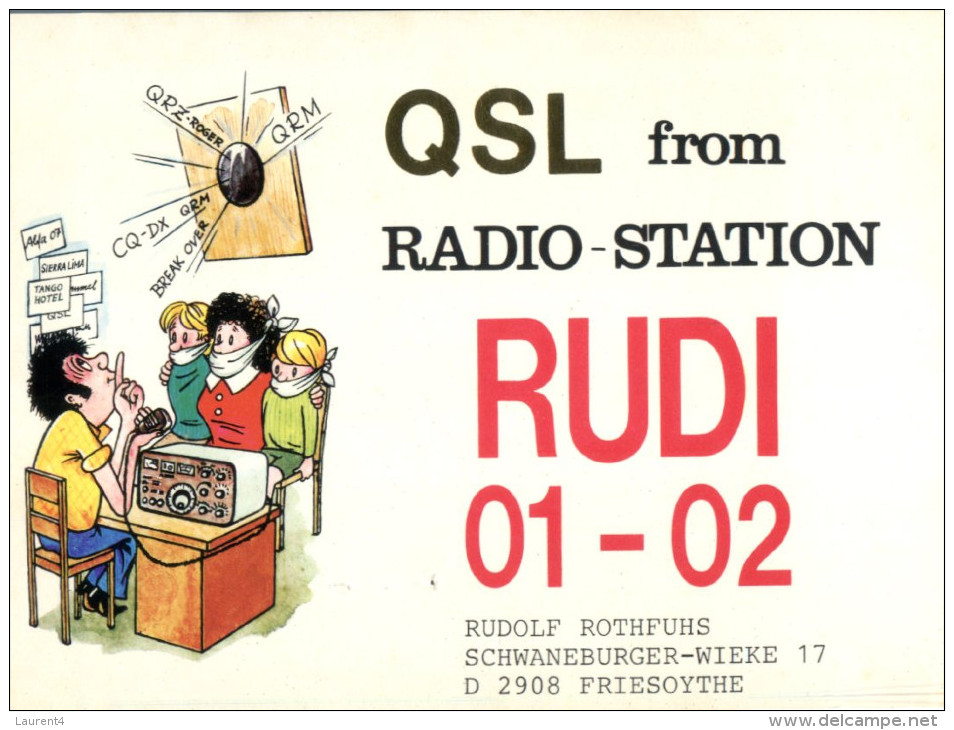 (436) Map Of QSL Rudi - Radio