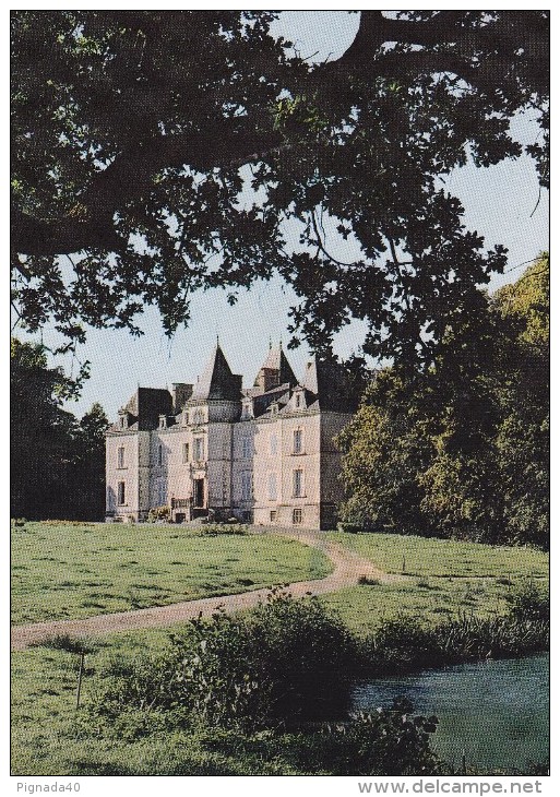 Cp , 85 , SAINT-JULIEN-des-LANDES , Château De La Forêt - La Mothe Achard