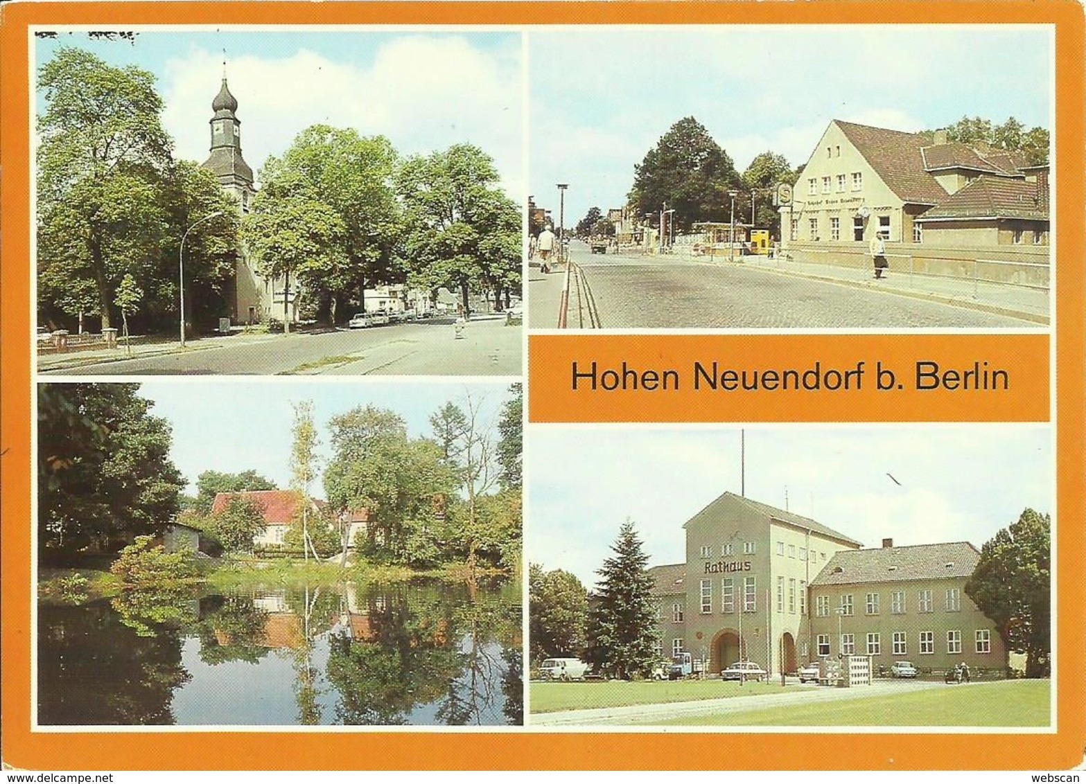 AK Hohen Neuendorf Oranienburg Mehrbild-Farbfoto 1986 DDR #2073 - Hohen Neuendorf