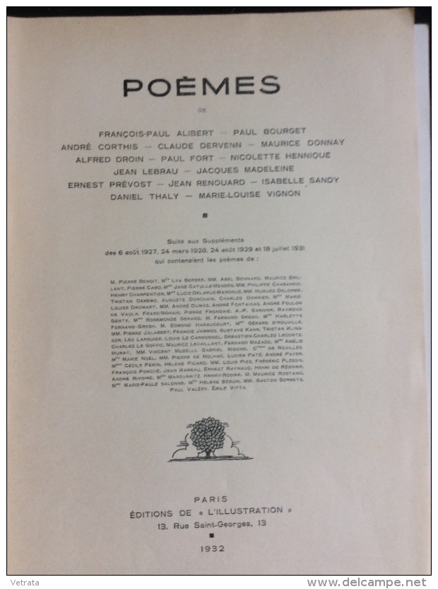 La Petite Illustration No 592 / Poésie N° 5 : Poèmes : P. Bourget, M. Donnay, P. Fort, M-L Vignon - Autres & Non Classés