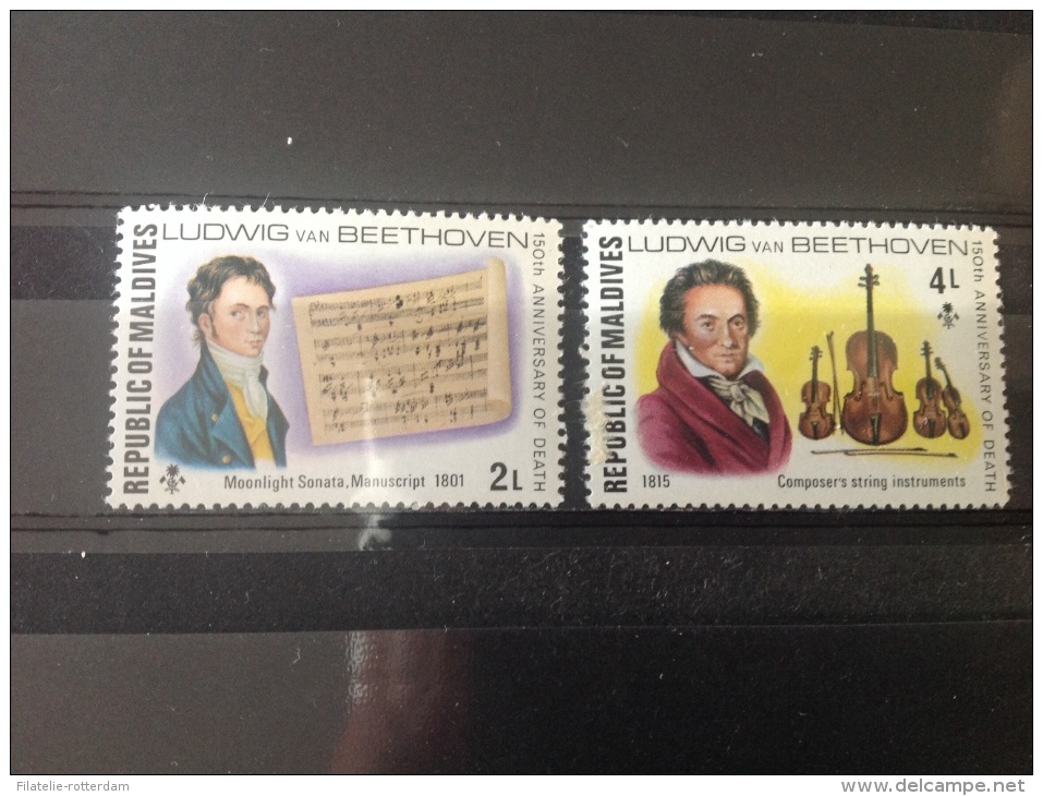 Maldiven - Postfris / MNH Serie Ludwig Von Beethoven 1977 - Maldiven (1965-...)