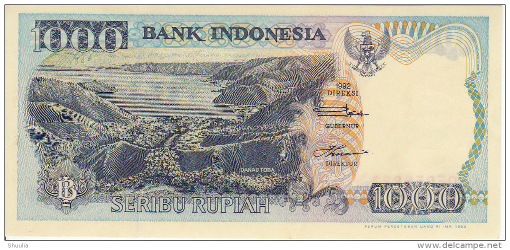 Indonesia 1000 Rupian 1993 Pick 129 UNC - Indonesia