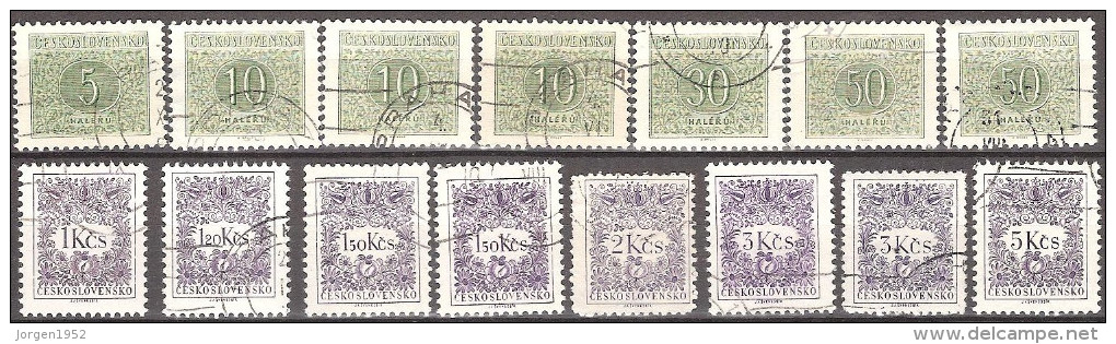 CZECHOSLOVAKIA  #    STAMPS FROM YEAR 1954 - Timbres-taxe