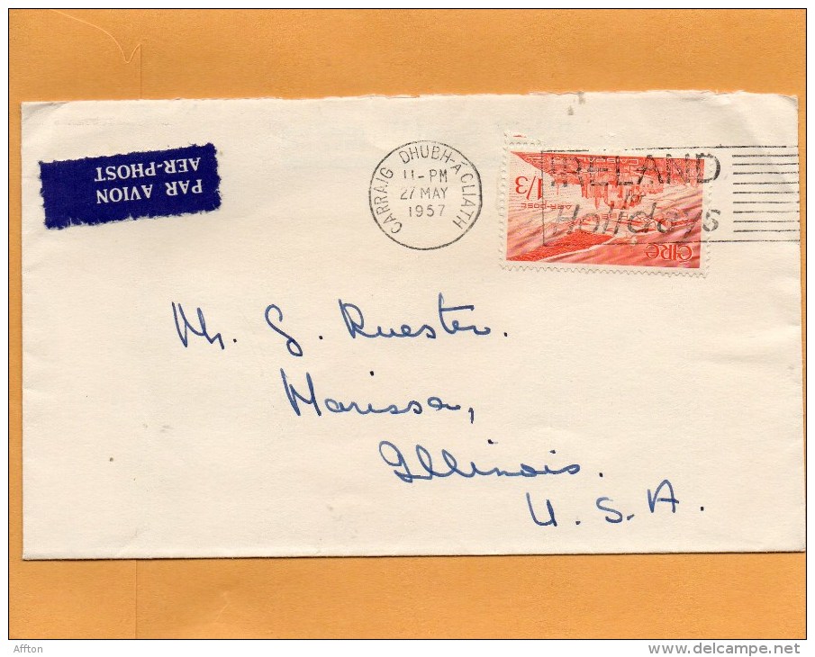 Ireland Old Cover Mailed To USA - Covers & Documents