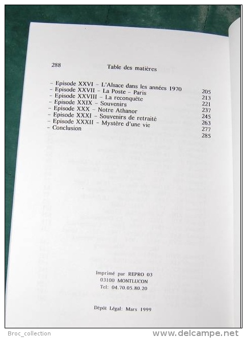 Souvenirs Et Mémoire D'un Postier Bourbonnais, Henri Mas, Montluçon, 1999, Envoi De L'auteur, Ussel... - Bourbonnais