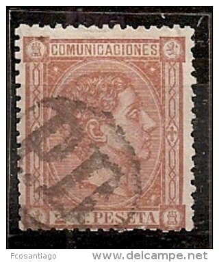 ESPAÑA 1875 - Edifil #165a - VFU - Matasellos Frances "Payé Destination" - Usados