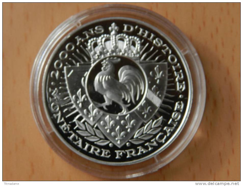 2000 Ans D´histoire Monetaire Francaise -  Double Tournois Henti III - Argent Et Vermeil 20 Grs - Autres & Non Classés