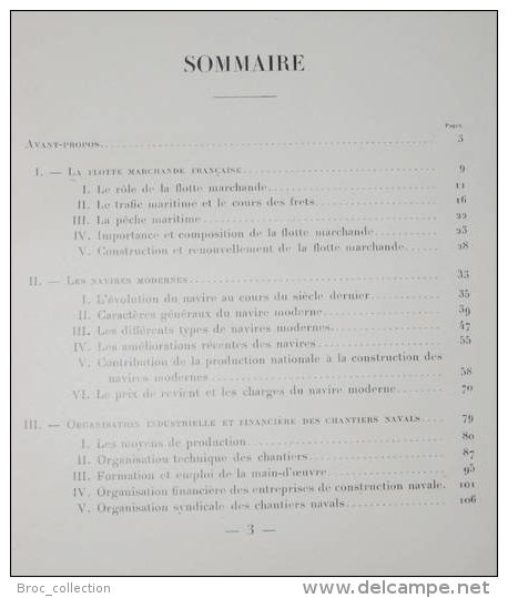 La Construction Navale En France, 1933, Chambre Syndicale Des Constructeurs De Navires Et De Machines Marines - Bateau