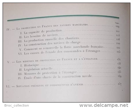 La Construction Navale En France, 1933, Chambre Syndicale Des Constructeurs De Navires Et De Machines Marines - Bateau