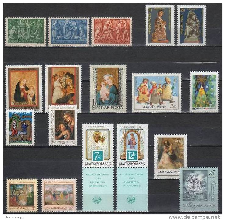 Hungary 1943-1991. Complete Christmas Collection MNH (**) - Sammlungen