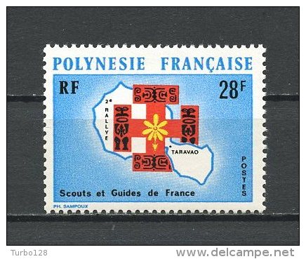 POLYNESIE 1971 N° 91  Neuf * = MH Infime Trace De Charnière Cote 16,20 € Superbe Scouts Scoutisme - Neufs