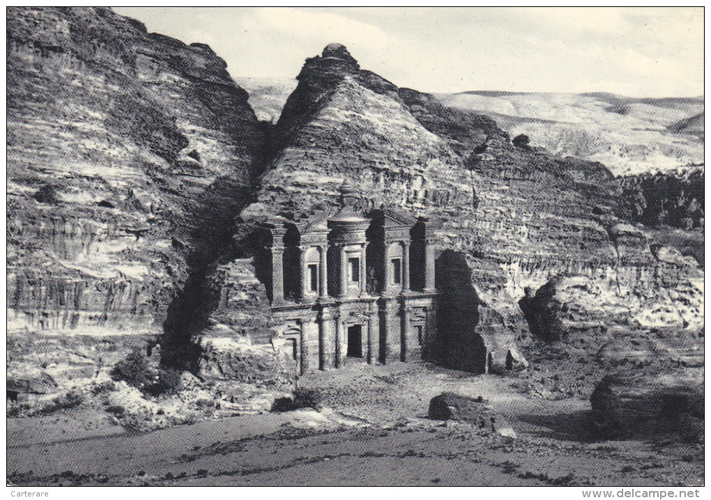 JORDANIE,JORDAN,ED DEIR,PETRA DE MA´AN,TEMPLE,MONASTERE CHRETIEN,NABATEENS,taillé E Dans La Roche - Jordan