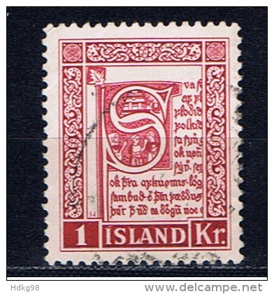 IS+ Island 1953 Mi 289 Manuskript - Usados