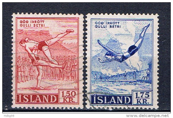 IS Island 1957 Mi 314-15 Sport - Usati
