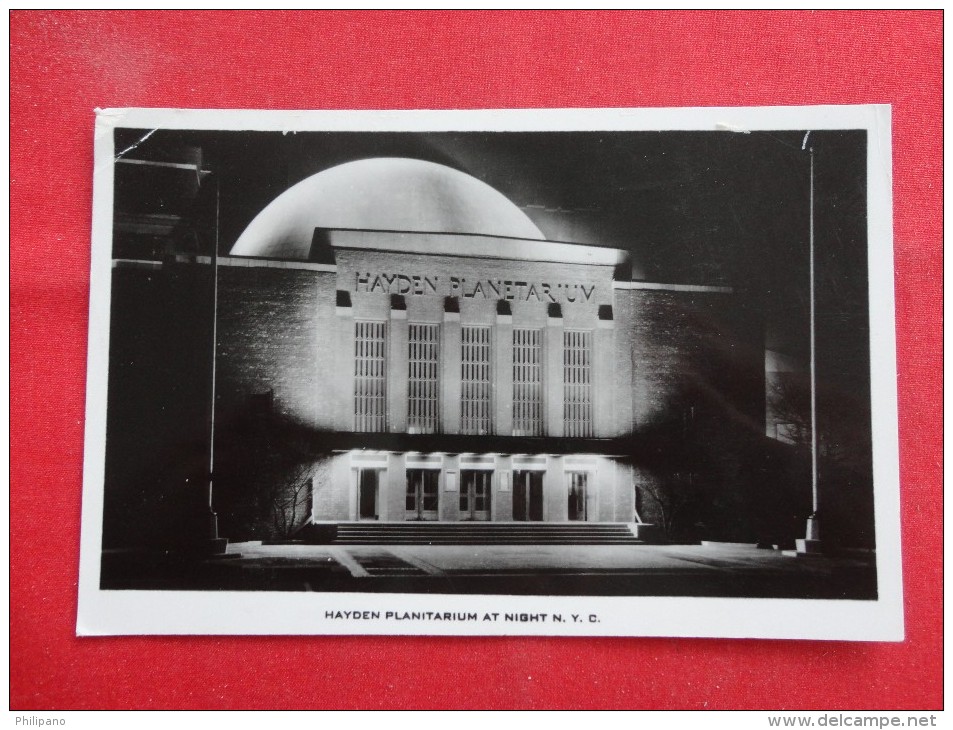 New York > New York City > Manhattan -RPPC-- Hayden Planitarium At Night  1939 Cancel - Ref 1155 - Manhattan