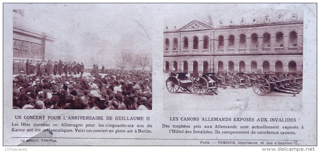 LE MIROIR N° 65 / 21-02-1915 ALBERT 1er ROI DE BELGIQUE KRONPRINZ BRUXELLES SOUS-MARIN BLANGY BOMBARDEMENT LILLE WOÈVRE