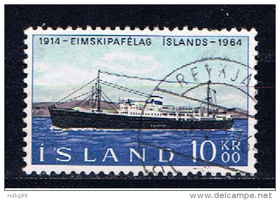 IS Island 1964 Mi 377 Schiff - Oblitérés