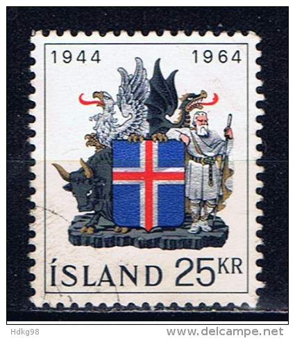 IS Island 1964 Mi 380 Wappen - Oblitérés