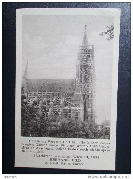 1929.   PFARRKIRCHE , WIEN  / AUSTRIA - Churches