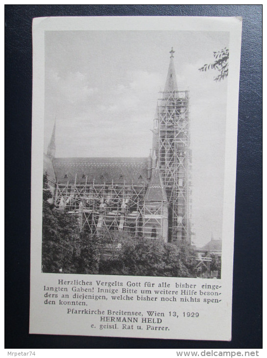 1929.   PFARRKIRCHE , WIEN  / AUSTRIA - Chiese