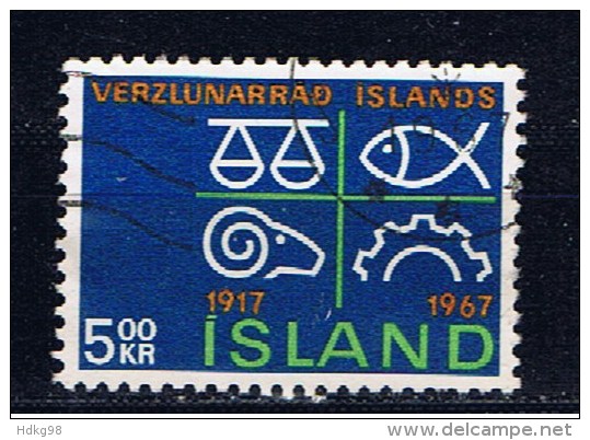 IS Island 1967 Mi 412 Handelskammer - Used Stamps