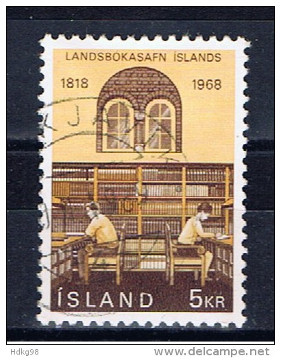 IS+ Island 1968 Mi 422 Bibliothek - Gebraucht