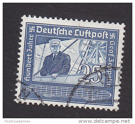 Germany, Scott #C59, Used, Count Zeppli8, Issued 1938 - Airmail & Zeppelin