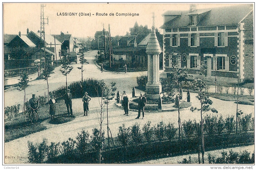 60 LASSIGNY   ROUTE DE COMPIEGNE - Lassigny