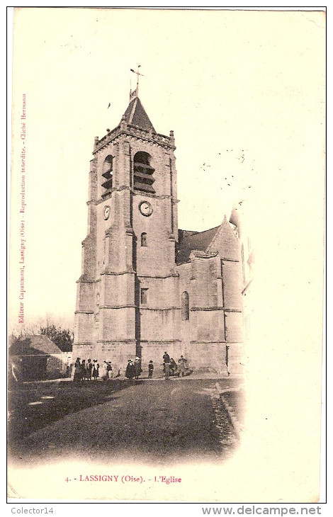 60  LASSIGNY   EGLISE 1904 - Lassigny