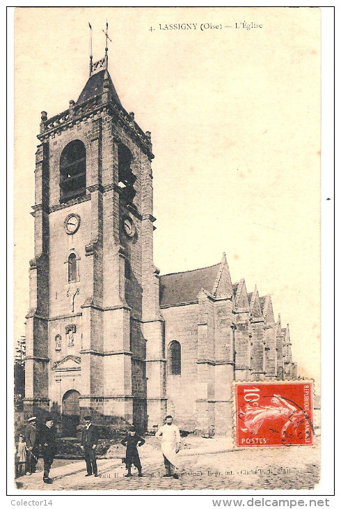 60  LASSIGNY   EGLISE 1913 - Lassigny