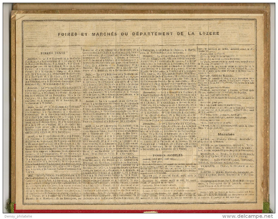 Almanach Des Postes Et Des Telegraphe (departement De La Lozere ) 1914 Sujet Religieux - Formato Grande : 1901-20