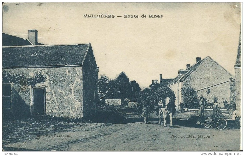 VALLIÈRES.  Route De Binas  (41?) (en L'état) - Otros & Sin Clasificación