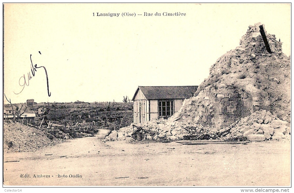 60 LASSIGNY   RUE DU CIMETIERE - Lassigny