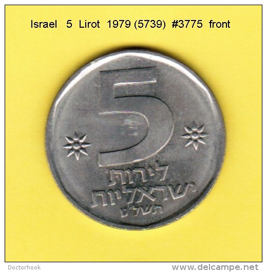 ISRAEL    5  LIROT  1979  (YR. 5739) (KM # 90) - Israel