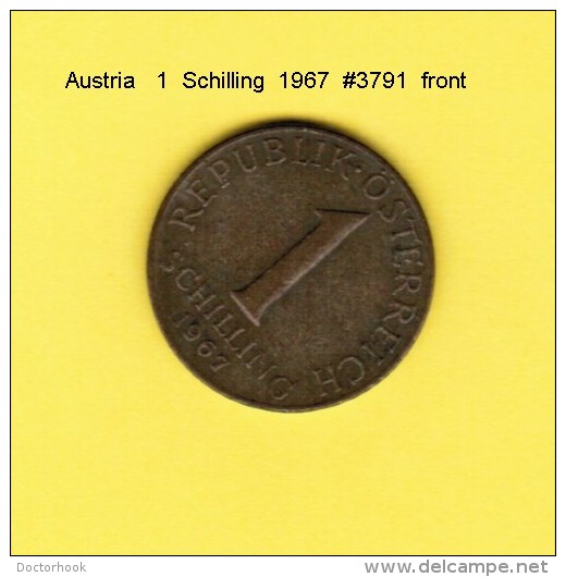 AUSTRIA   1  SCHILLING  1967  (KM # 2886) - Austria