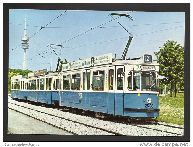 Allemagne Carte Avec Cachet Commemoratif Tramway 1976 Germany Tram Event Cancel Postcard - Tranvie